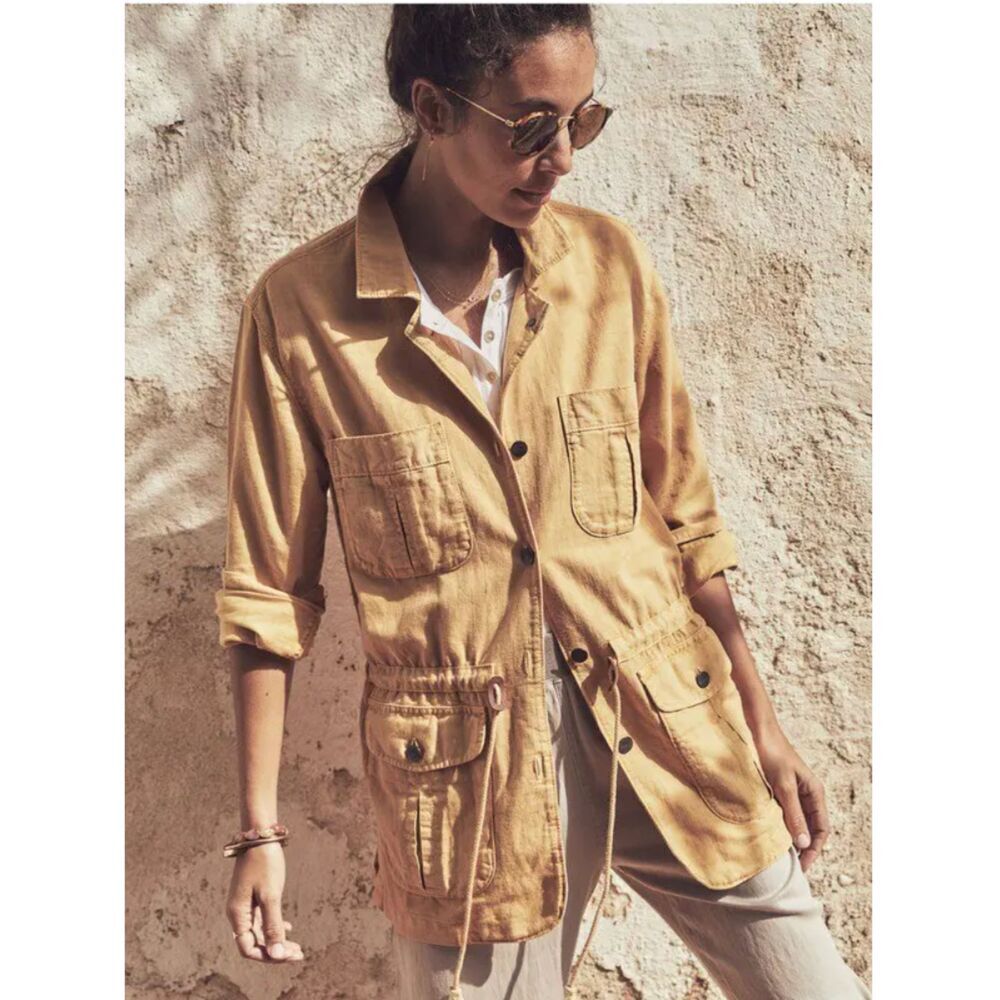 Faherty Mustard Utility Jacket